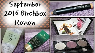 September 2015 Birchbox Review