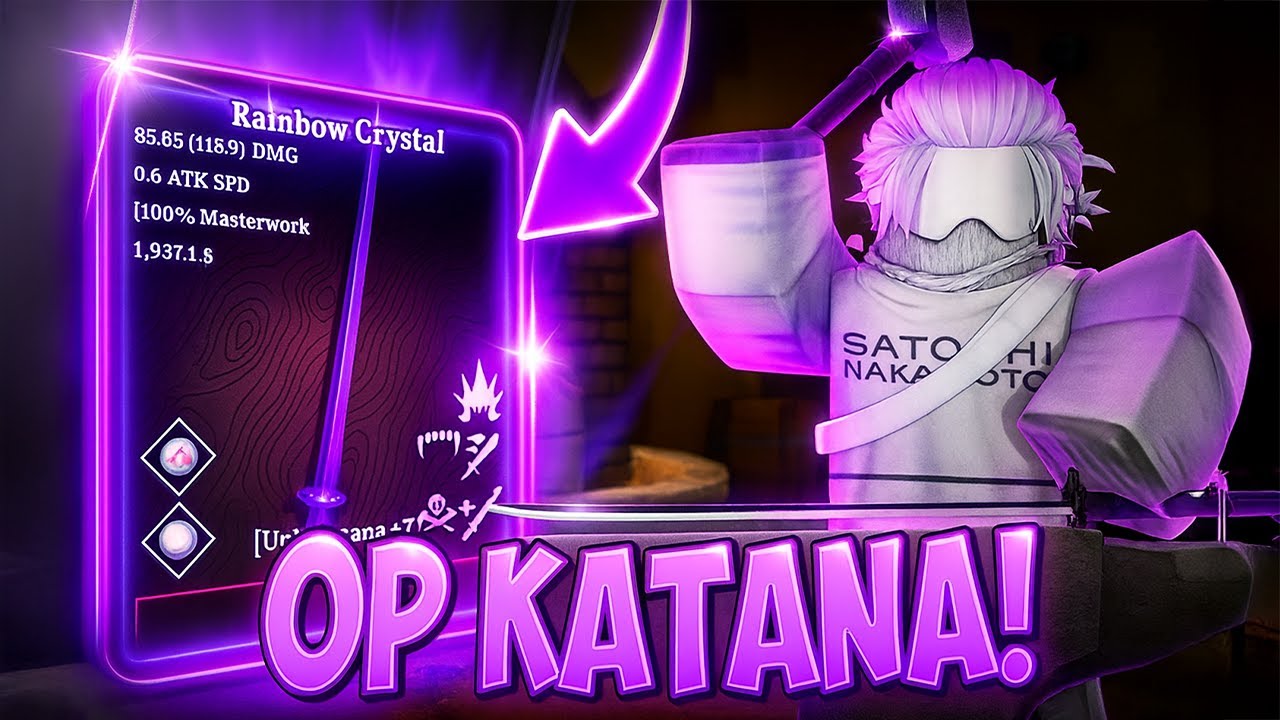 Как изготовить катану OP RAINBOW в кузнице...