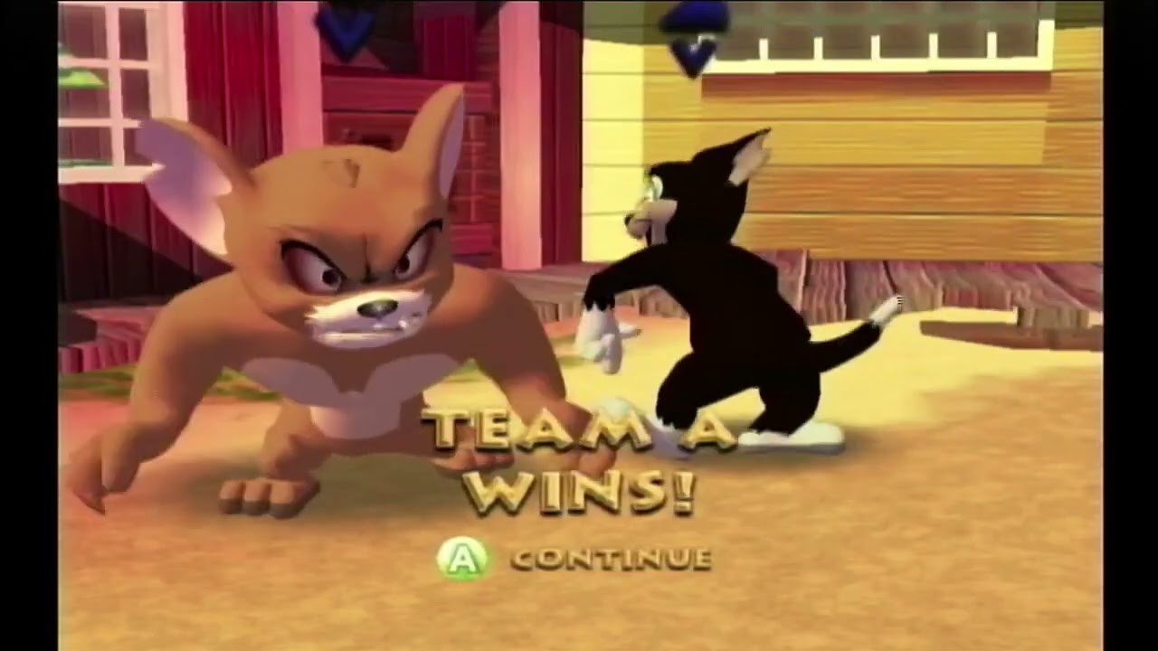 Tom and Jerry War of the Whiskers(2v2):M.Jerry and Butch vs R.Cat and Nib. Gameplay HD-Funny Cartoon