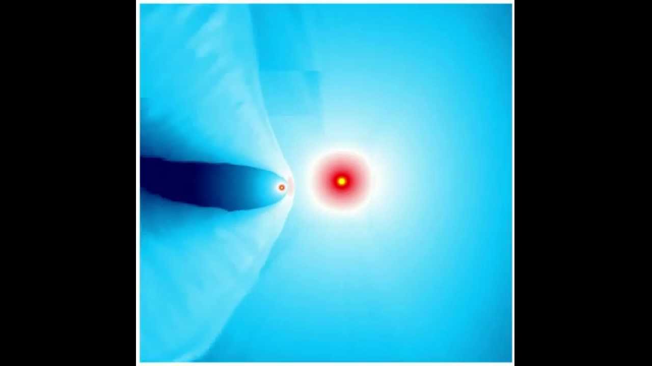 Simulation of colliding wind binary