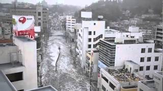 Tsunami in Shiogama, Miyagi Prefecture