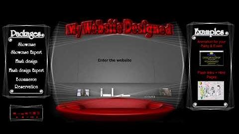 Welcome to My Website Designed - Flash Introduction