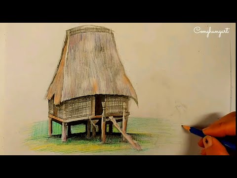 Video Drawing the communal house in the Central Highlands. - youtube