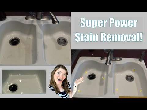 How To Clean A Stained Porcelain Bathroom Sink?