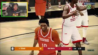 Texas vs Texas Tech March Madness Legacy 24 Mod Gameplay