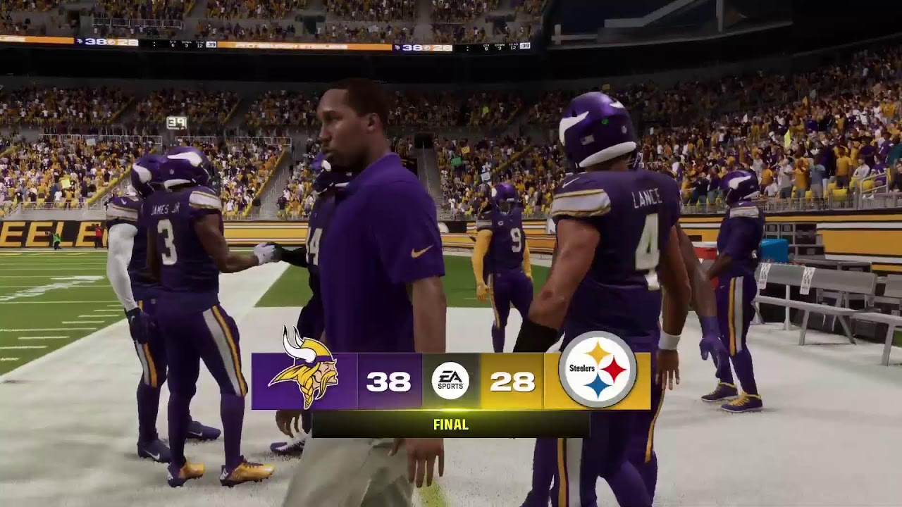 Week 16 Vikings vs Steelers YouTube