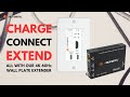 4K 60Hz Wall Plate Extender Product Overview: Extend, Charge, Connect