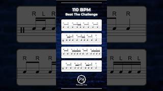 110 BPM Drum Speed Test | Can You Keep Up? | Advanced Sticking Pattern Challenge