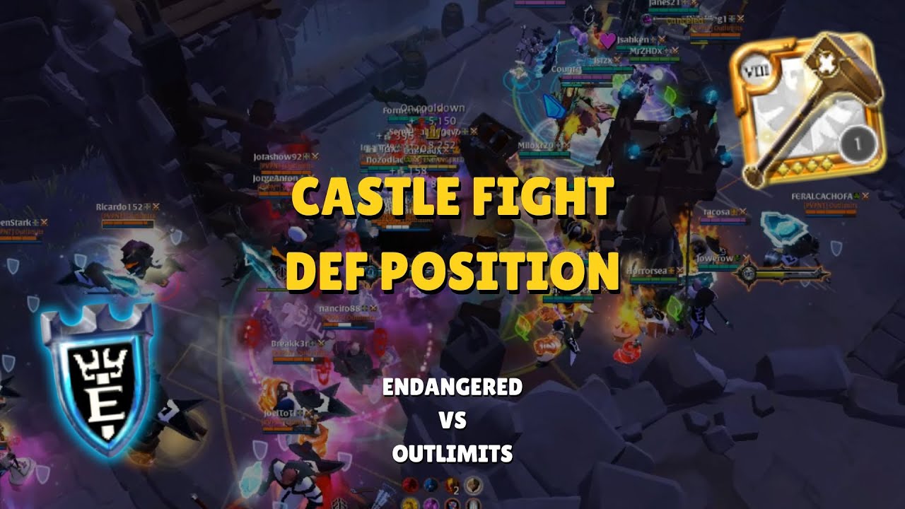 ENDANGERED против OUTLIMITS | Точка зрения звонящего | Albion Online ZvZ