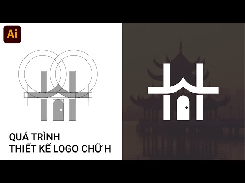 Video Cách thiết kế logo chữ H | illustrator tutorial logo - youtube