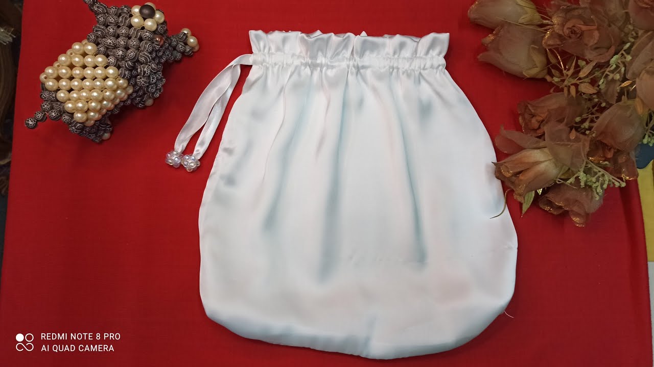 طريقة عمل بطانة منفصلة (كيس) لشنطة خرز  How to make a separate lining for a bead bag