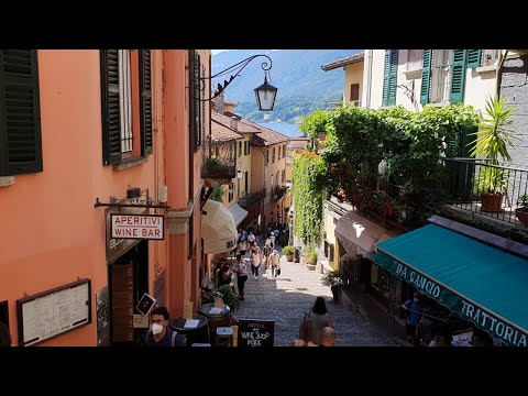 Walking in Bellagio, Italy. August 2020 (4K)