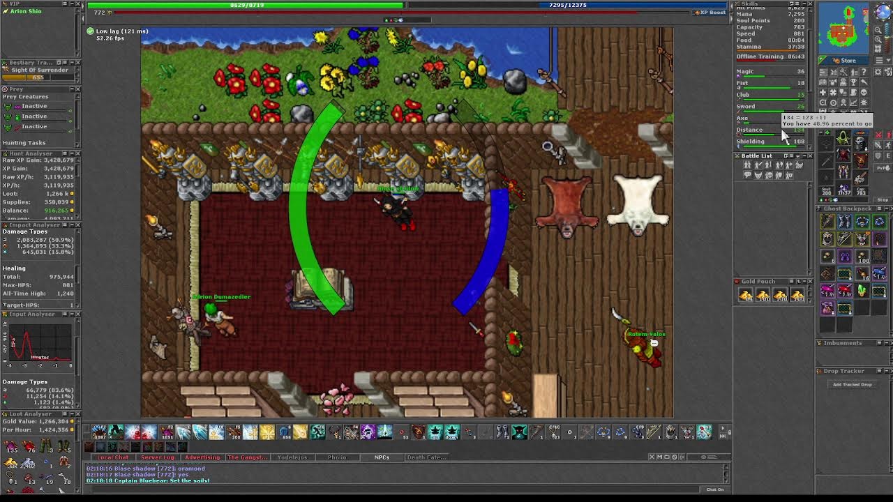 Tibia Blase shadow RP lvl 772 a 773 mundo Havera - YouTube
