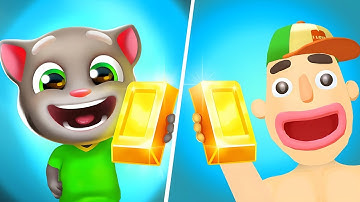 Sandwich Runner VS Talking Tom Gold Run - Talking Tom Running Game, Tom Gold Run New Update