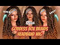 How To DIY Headband Wig: Goddess Boho Box Braid Headband Wig | Xtrend Hair | MissUniqueBeautii