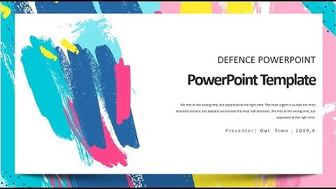 Modern Paint Brush PowerPoint Template – Bold Colorful Presentation