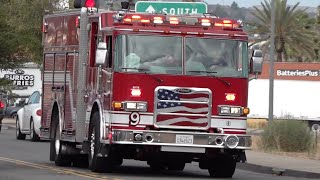 Heartland Fire E9 & Lakeside Fire M2 Responding