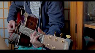 Yamaha guitar LSX ARE II Solid Englemann/ Solid Indian Rosewood No EQ, direct to mic