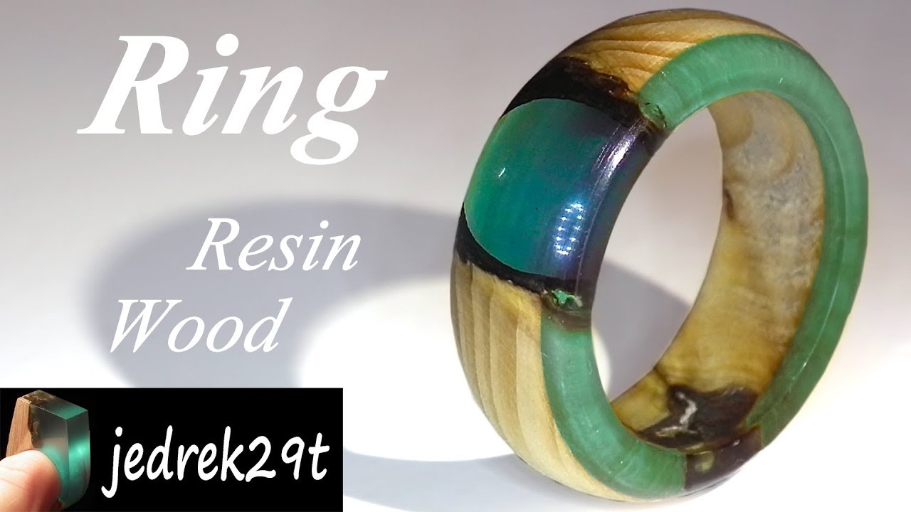 Как сделать КОЛЬЦО из смолы и дерева