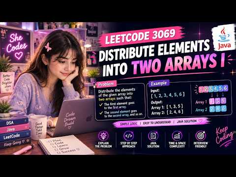 LeetCode 3069 | Distribute Elements Into Two Arrays I | Java Solution 💻✨