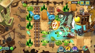 Plants vs Zombies Dr Zomboss Final Boss Level 25 Wild West | PvZ2 Gameplay Part 30