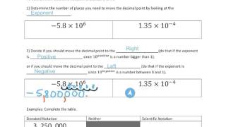 4-2 and 4-3 part 2 converting scientific notation to standard notation and vice versa