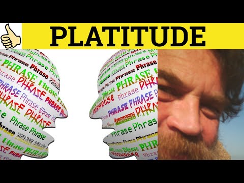 Video: Vad betyder plattityd?