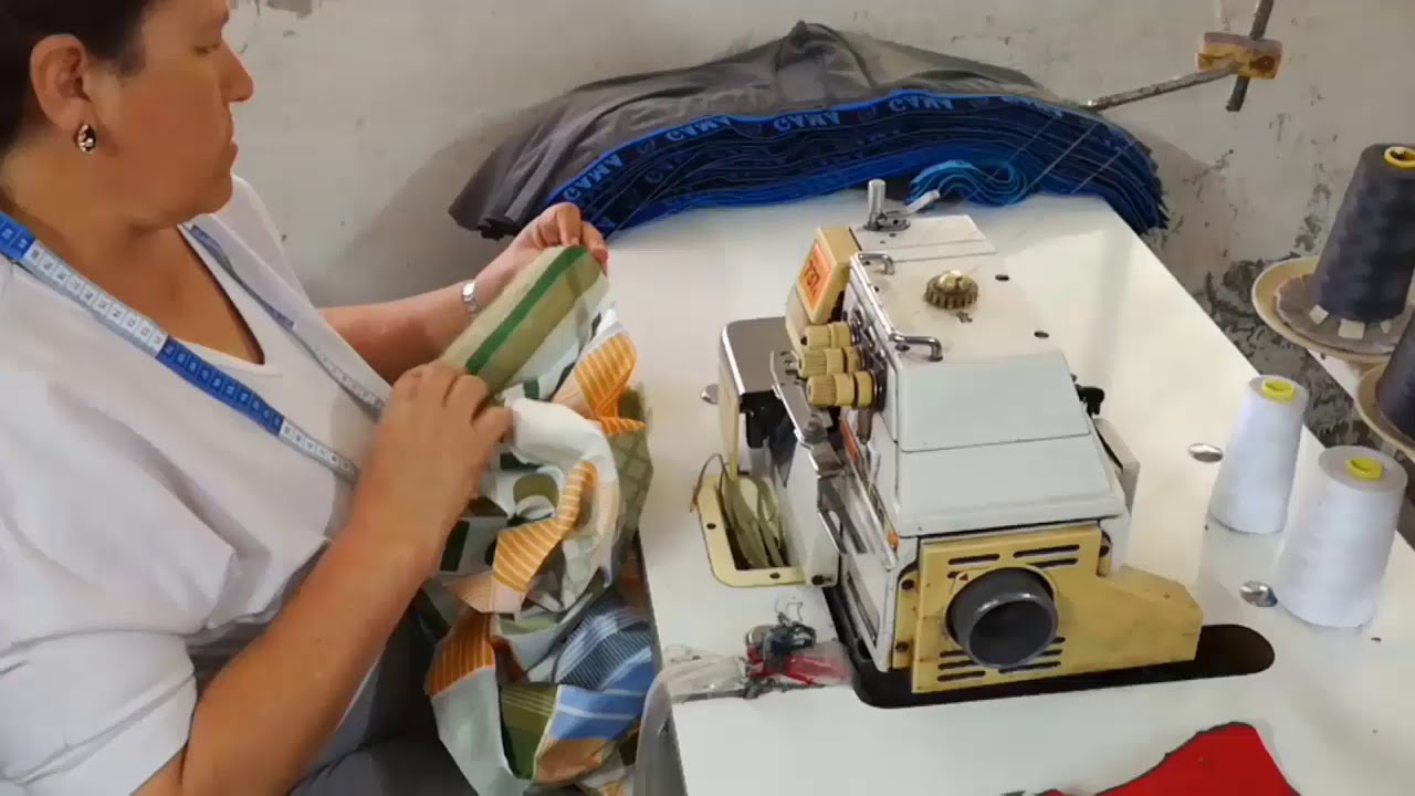 Elaboración de una sabana (ropa de cama) - YouTube