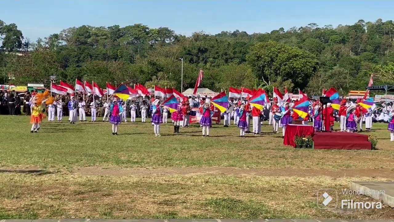 Satria Marching Band SD Negeri Lanjan 01 HUT RI ke 79 Tahun 2024@alunalunsumowono