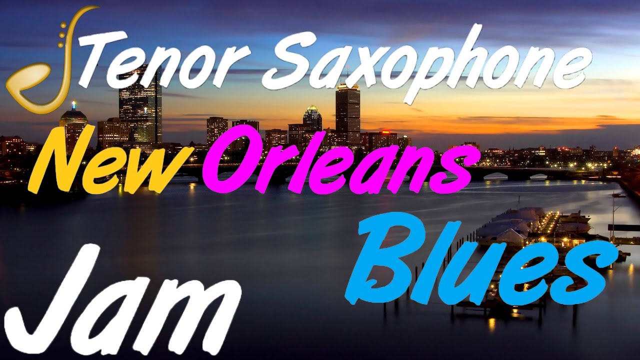 New Orleans Blues Tenor Saxophone Backing Track Jam in G | Improvisation