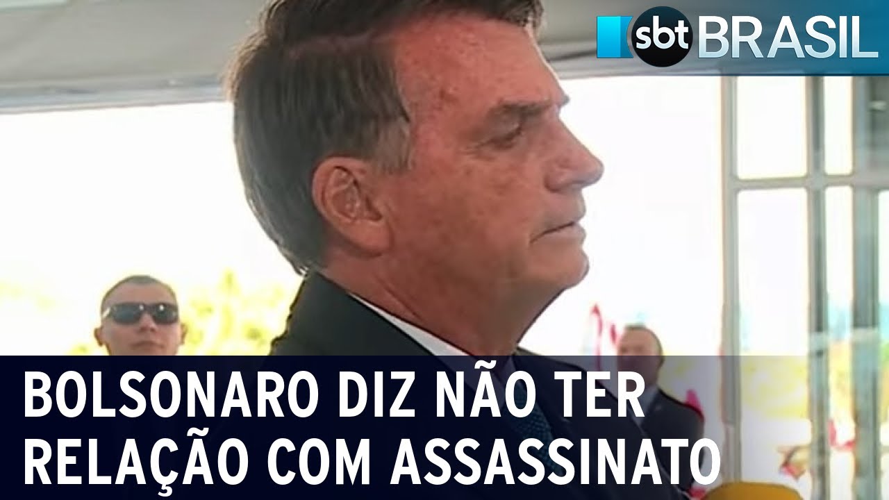 Bolsonaro diz que não tem relação com morte de tesoureiro do PT | SBT Brasil (11/07/22)