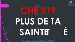 GHS (CHE) 219 PLUS DE TA SAINTETÉ - ORCHESTRA
