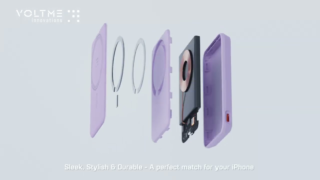 Voltme MagPak 5K: The Ultimate Magnetic Wireless Power Bank for On-the-Go Charging!