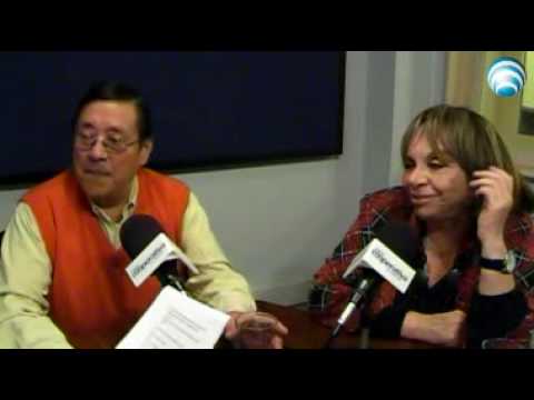 Jorge Pedreros y Gladys del Ro en Radio Cooperativa