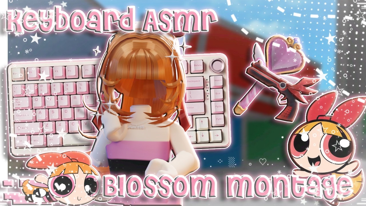 ⭑.ᐟ Playing mm2 as Blossom‧˚꒰Keyboard Asmr ୭ ˚. ᵎᵎ Murder Mystery 2₊˚⊹ ᰔ