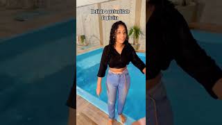 medindo a profundidade da piscina #comedia #shorts