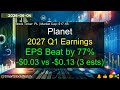 Planet (PL|$17.1B) - 2027 Q1 Earnings Analysis
