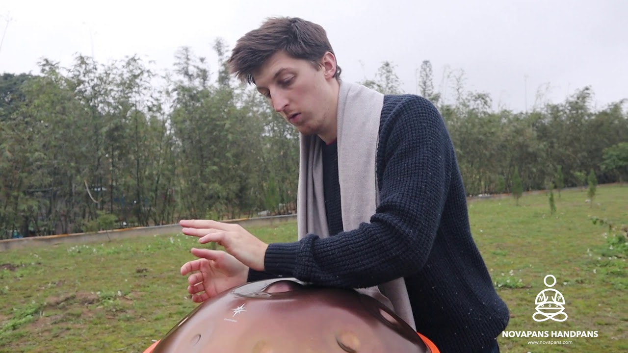9 Note Handpan in D Amara in Gold | Generation 7 | Novapans Handpans