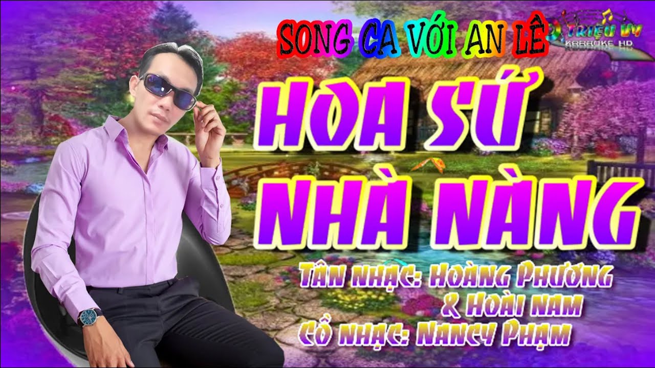 KARAOKE HOA SỨ NHÀ NÀNG- THIẾU ĐÀO SONG CA VỚI AN LÊ