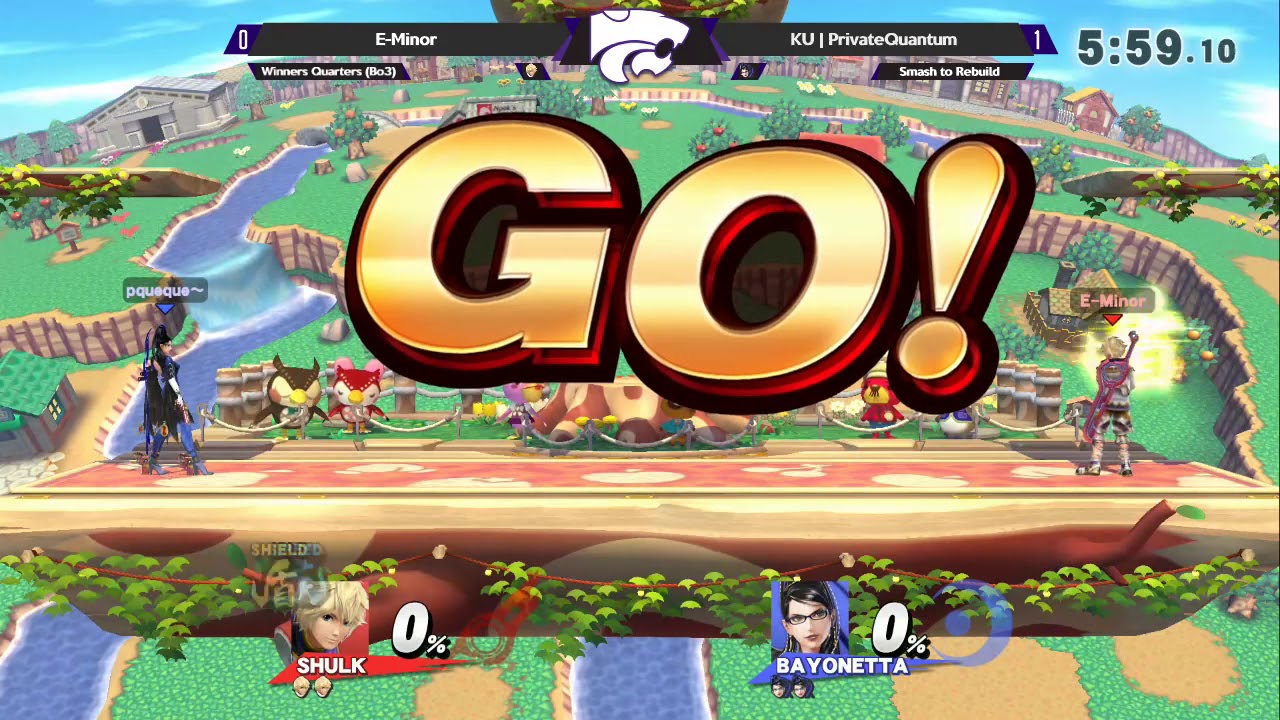 Smash2Rebuild - Winners Quarters - E-Minor (Shulk) vs KU | PrivateQuantum (Bayonetta)