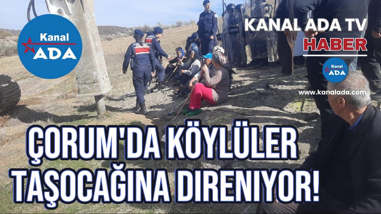 Çorum'da köylüler taşocağına direniyor!