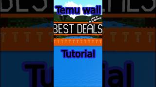 TEMU WALL TUTORIAL 🤑BEST DEALS🤑| Build A Boat For Treasure #roblox #babft #tutorial
