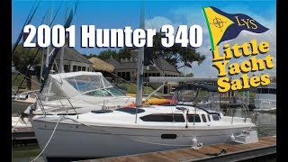 SOLD!!! 2001 Hunter 340 Sailboat for sale at Little Yacht Sales, Kemah Texas