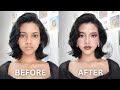 I did *PROFESSIONAL &amp; LONG LASTING* makeup (tips + light base)