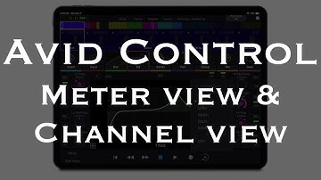 #012 Avid Control - Meter View and Channel View