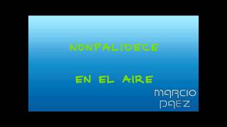 Video thumbnail of "Nonpalidece - En el aire (Letra)"