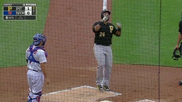 PIT@NYM: Alvarez opens scoring with solo home run