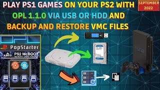 PLAY PS1 GAMES ON YOUR PS2 WITH OPL 1.1.0 VIA USB OR HDD AND BACKUP AND RESTORE VMC FILES (2022) screenshot 3