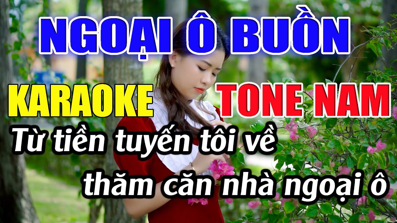 Ngoại Ô Buồn Karaoke Tone Nam Karaoke Đức Duy - Beat 2024