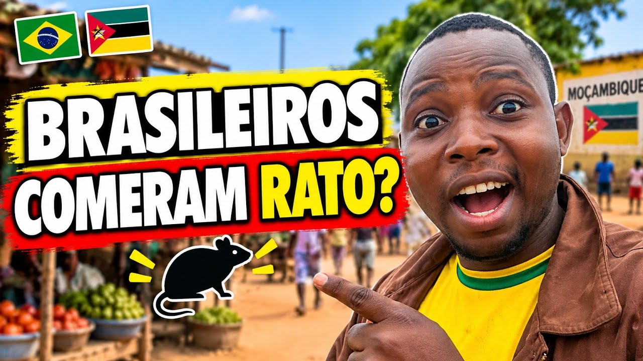 🇧🇷🇲🇿 BRASILEIROS QUE COMERAM RATO EM MOÇAMBIQUE_ O que é mbewa ? Curiosidades de Moçambique